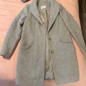 Wilfred Cocoon Coat Light Gray Like New Condition